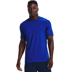 Koszulka treningowa męska Under Armour niebieska UA HeatGear Armour Fitted Nvlty SS