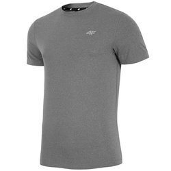 Koszulka męska fitness 4F H4L18 TSMF002 jasny szary melanż