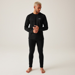 Bielizna termoaktywna męska komplet Thermal Baselayer Set Regatta RMU051 I Czarny