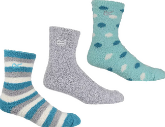 Skarpety damskie Ladies 3-pak Regatta RWH050 | Niebiesko-Białe