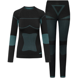 Bielizna termoaktywna damska Viking Ilsa 500/15/1977/70 Czarno-Turkusowy