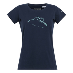 Damska Koszulka Breezed V Regatta RWT339 | Granatowy