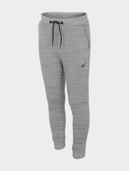 Spodnie chłopięce 4F HJL22-JSPMD001 25M szare