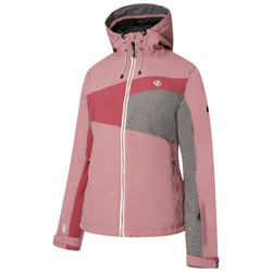 Damska Kurtka Narciarska Ice Gleam III Dare2B DWP528 I Różowo/Szara