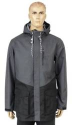 Kurtka trekkingowa męska HOL17-KUMT601 ciemny szary melanż