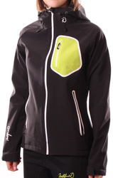 Softshell damski North Finder BU-4101OR AUBURE czarno-zielona