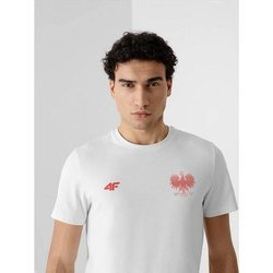 Koszulka męska 4F biała R4L21 TSM950 10S