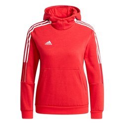 Bluza dla dzieci adidas Tiro 21 Sweat Hoody czerwona GM7338