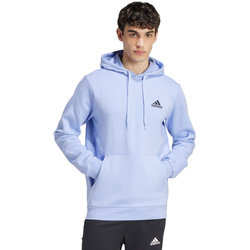 Bluza męska adidas Essentials Fleece Hoodie jasnoniebieska IZ4761