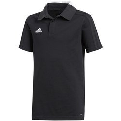 Koszulka dla dzieci adidas Condivo 18 Cotton Polo JUNIOR czarna CF4373